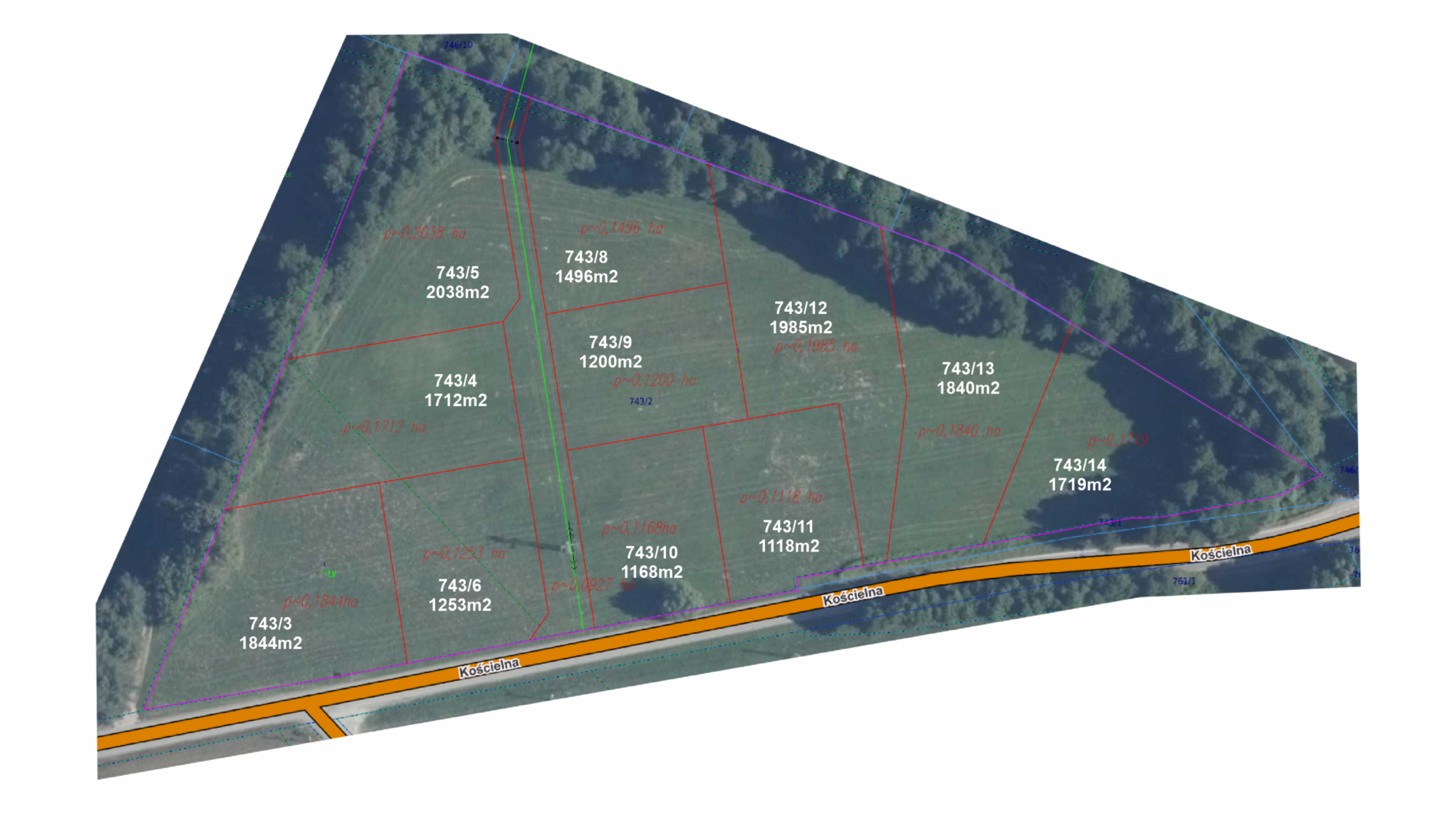 Mapa Działek Biała Gmina Zgierz